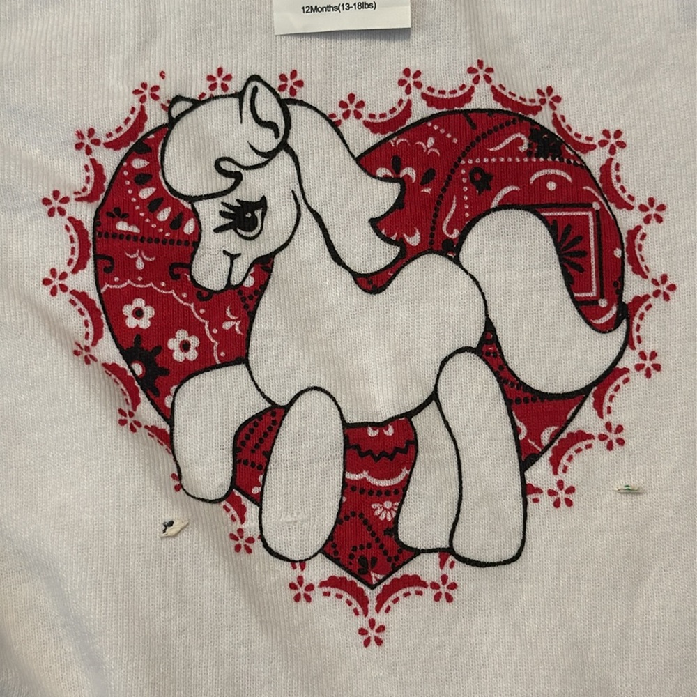 NWT Baby Korral White and Blue Unicorn Dress-size 12 months - Picture 2 of 8